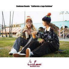 画像5: COOKMAN  ビーニー Beanie Logo Rainbow (Black) (5)