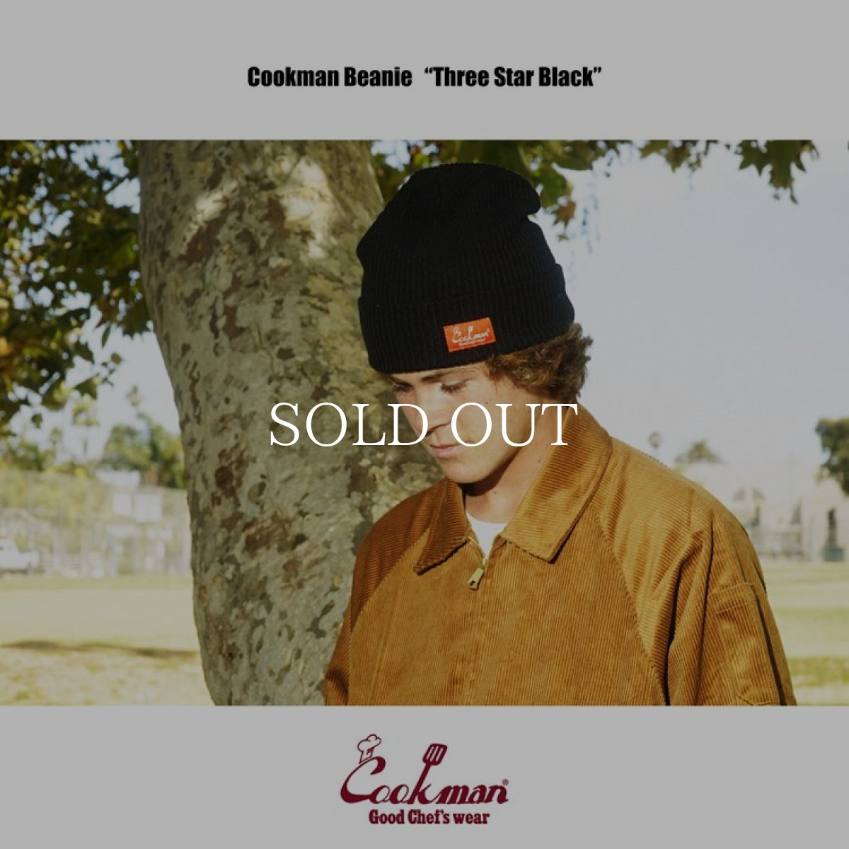 画像5: COOKMAN  ビーニー Beanie Logo Black (Black) (5)