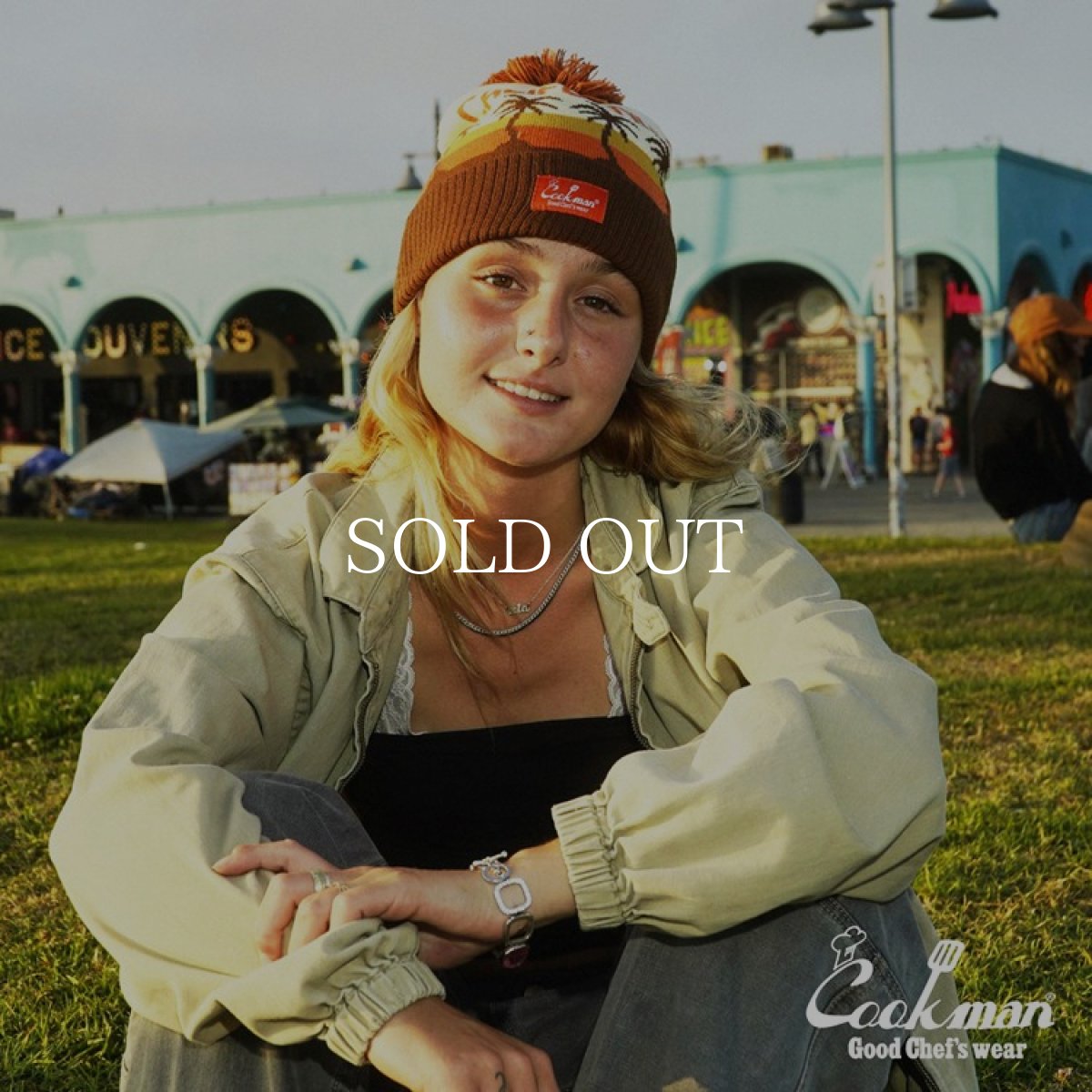 画像4: COOKMAN  ビーニー Beanie Logo California (Mustard) (4)