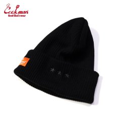 画像2: COOKMAN  ビーニー Beanie Logo Black (Black) (2)