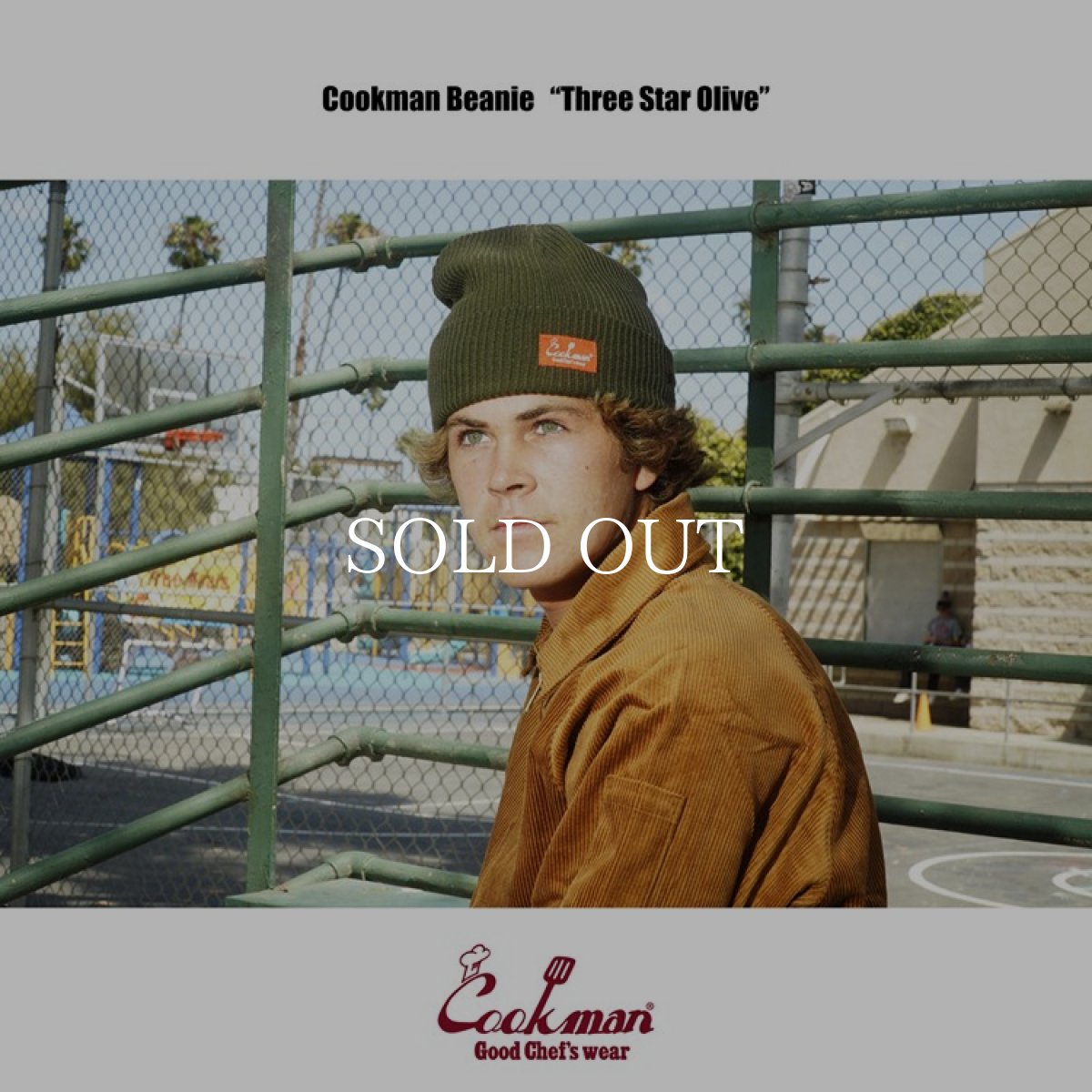 画像5: COOKMAN  ビーニー Beanie Logo Olive (Olive) (5)