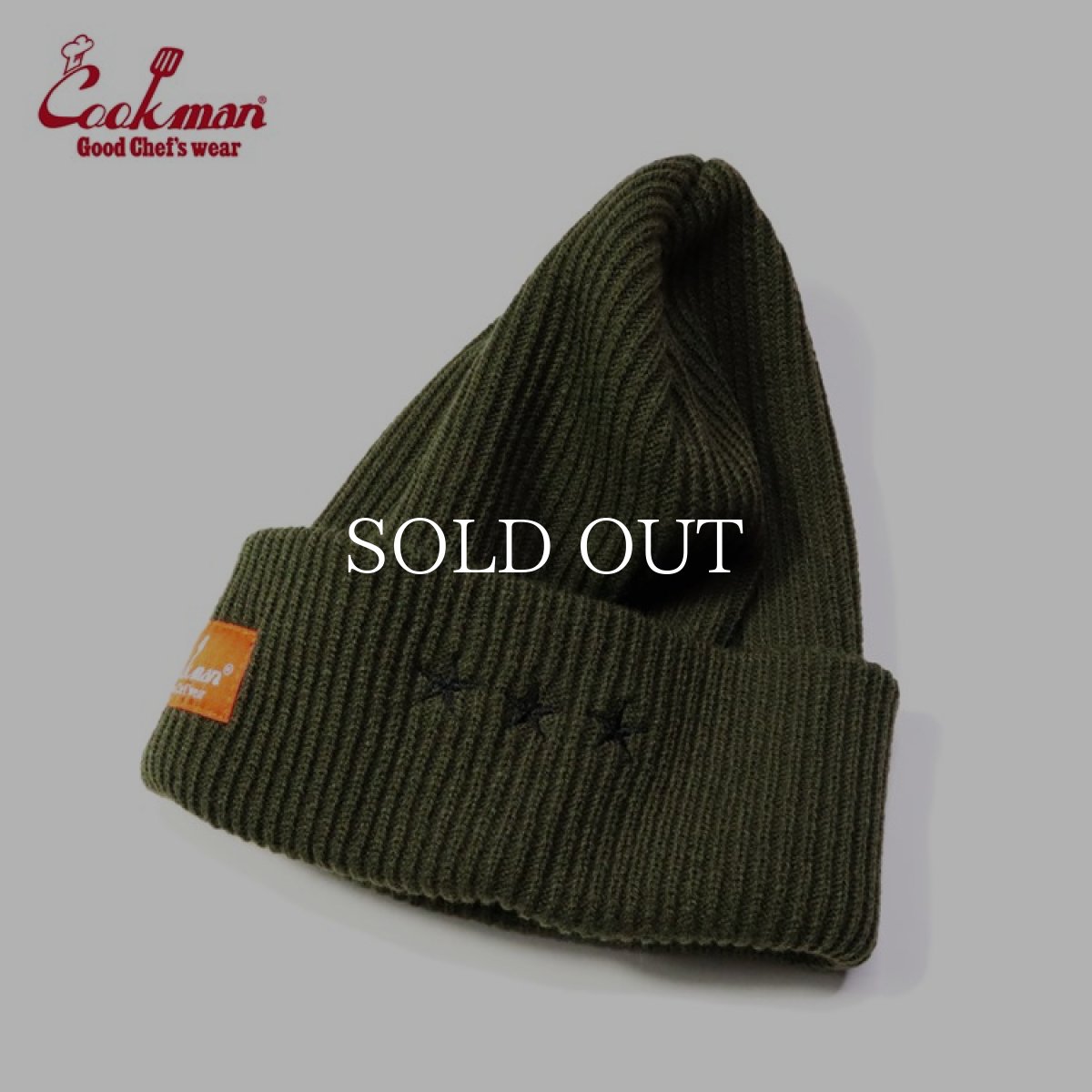 画像2: COOKMAN  ビーニー Beanie Logo Olive (Olive) (2)