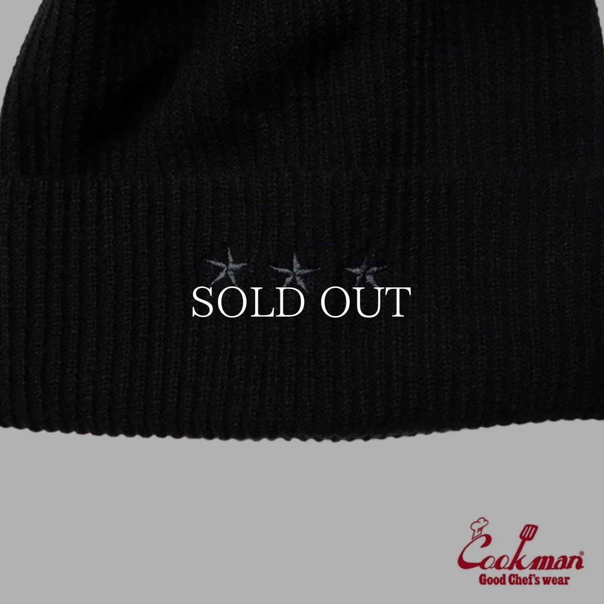 画像4: COOKMAN  ビーニー Beanie Logo Black (Black) (4)