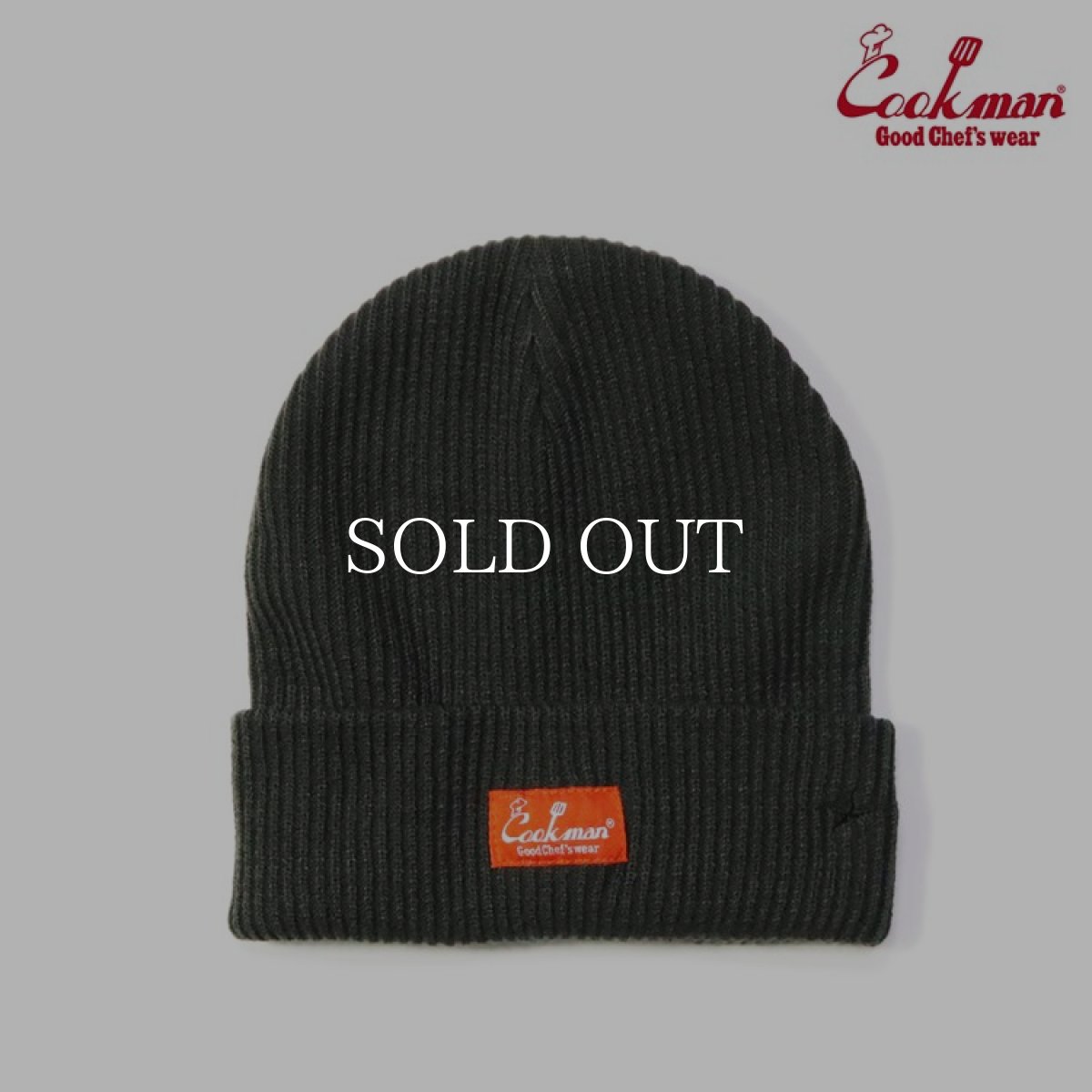 画像1: COOKMAN  ビーニー Beanie Logo Charcoal (Charcoal) (1)