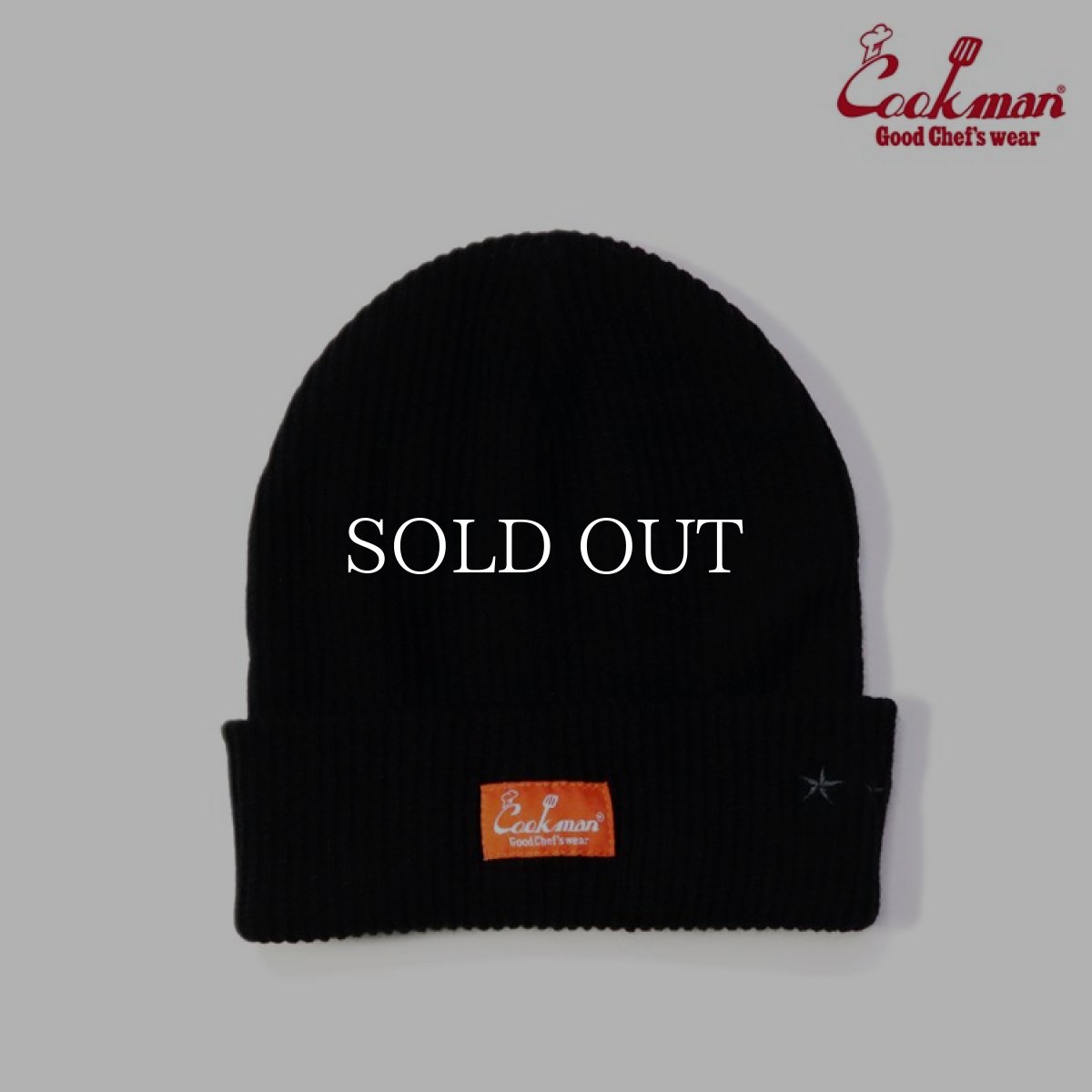 画像1: COOKMAN  ビーニー Beanie Logo Black (Black) (1)