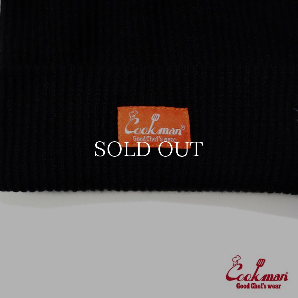 画像3: COOKMAN  ビーニー Beanie Logo Black (Black) (3)