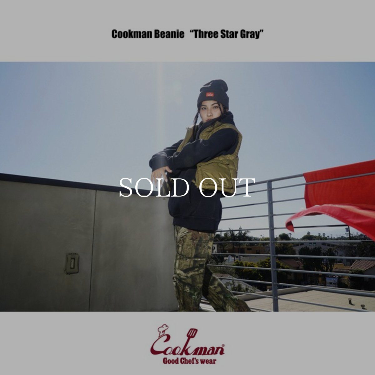 画像5: COOKMAN  ビーニー Beanie Logo Charcoal (Charcoal) (5)