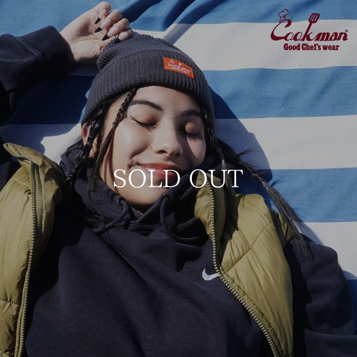 画像7: COOKMAN  ビーニー Beanie Logo Charcoal (Charcoal) (7)