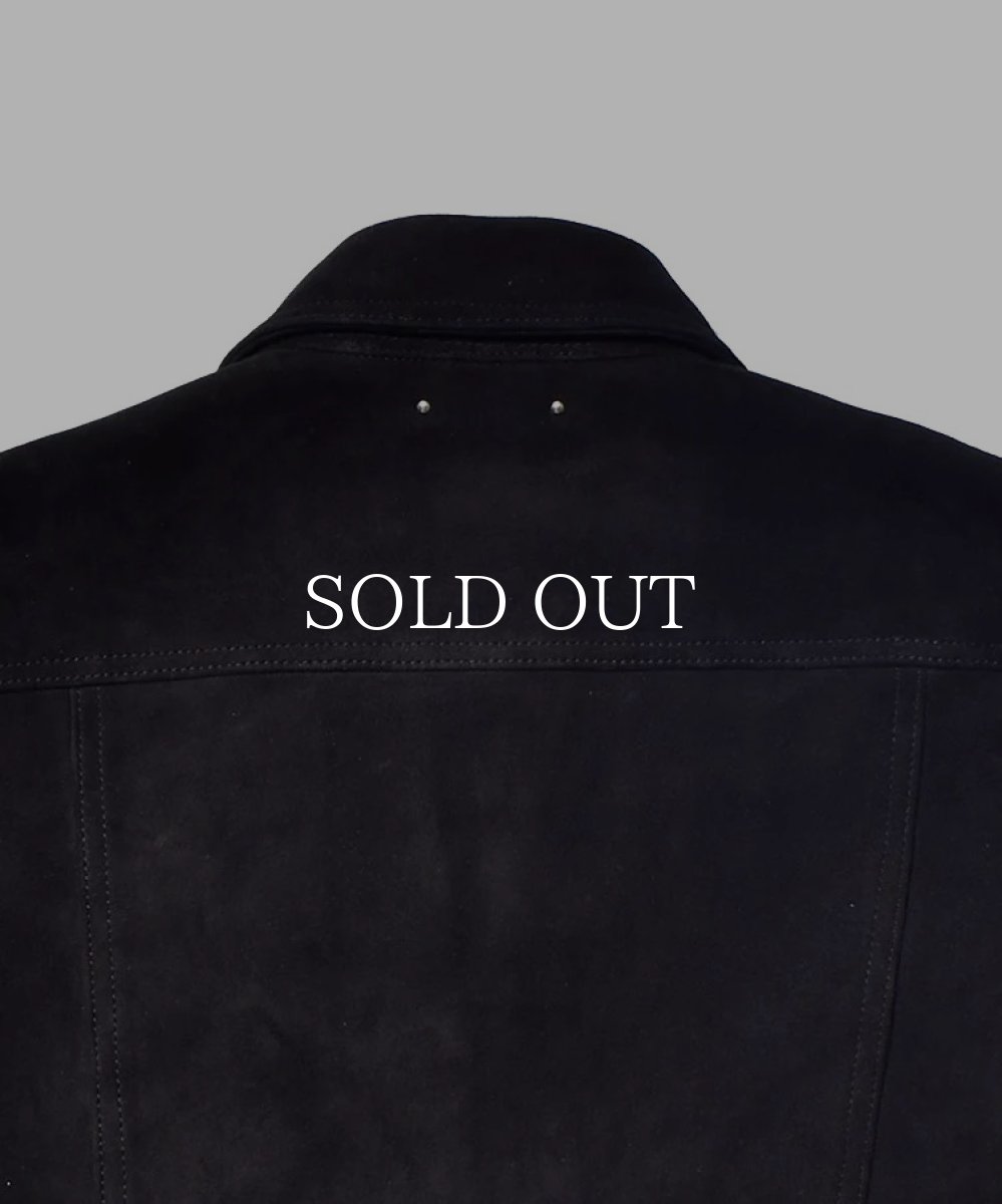 画像4: MINEDENIM  Deer Nubuck Zipup JKT (BLK) (4)