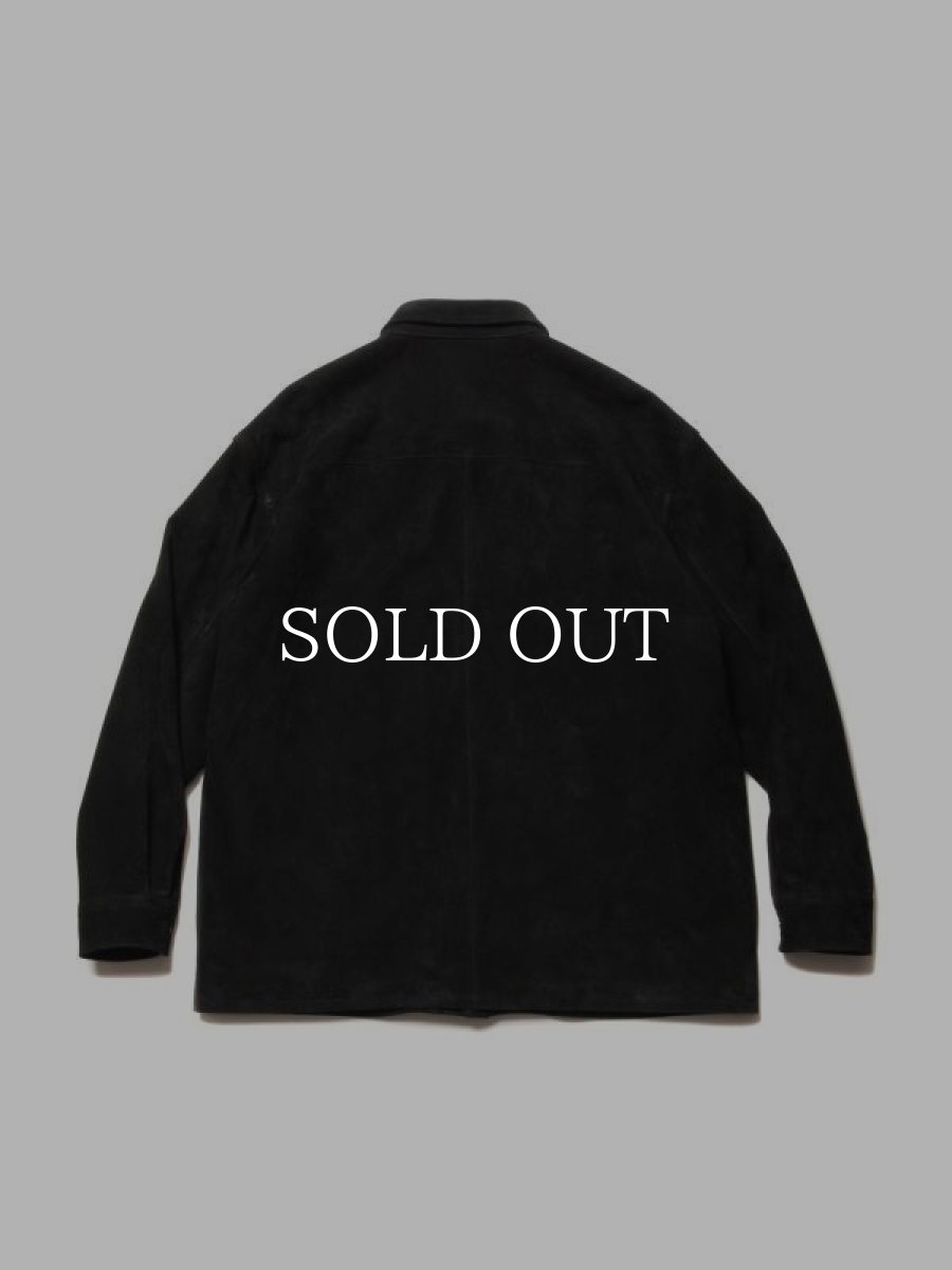 画像2: COOTIE   Deer Suede L/S Shirt (Black) (2)