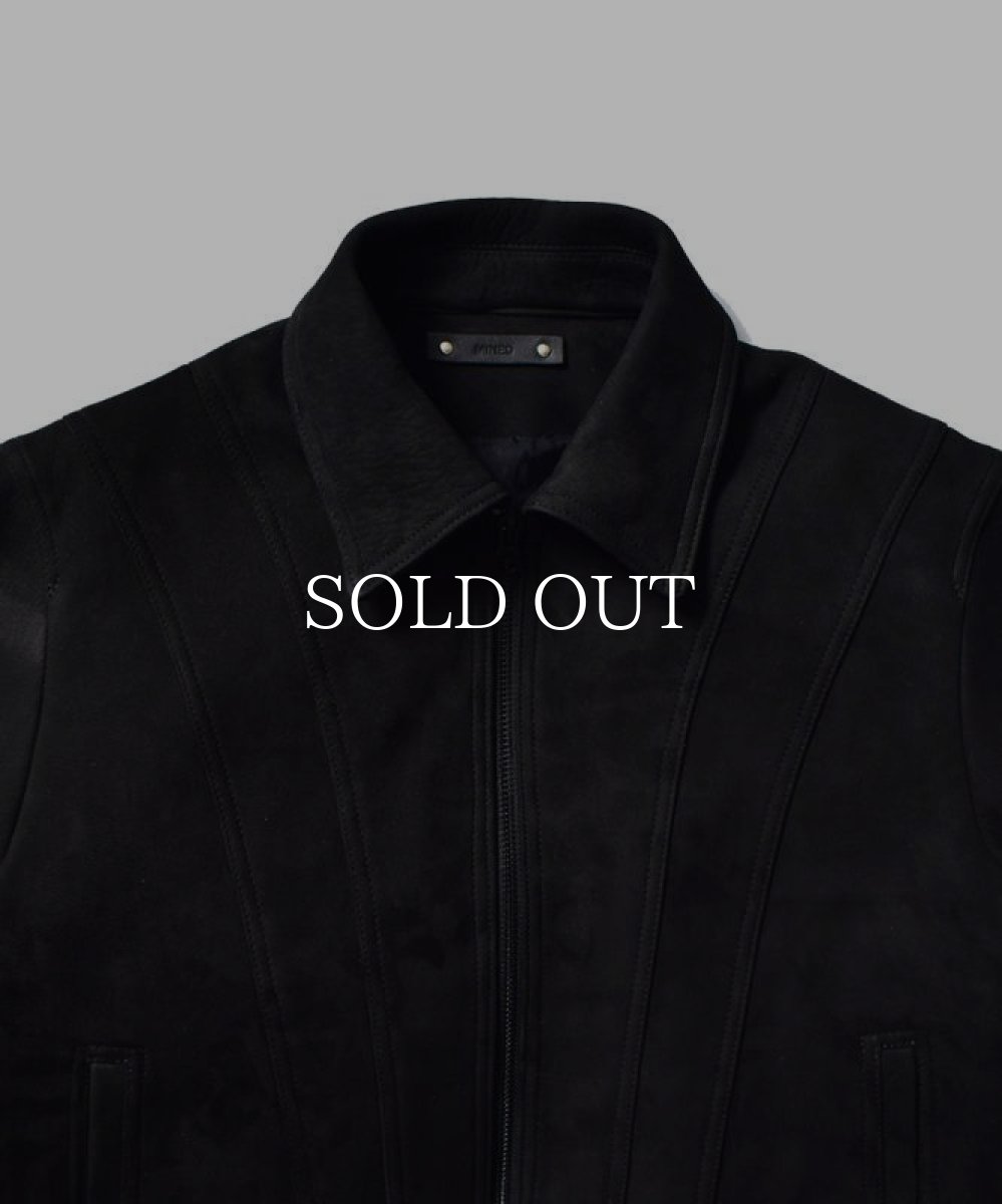 画像3: MINEDENIM  Deer Nubuck Zipup JKT (BLK) (3)