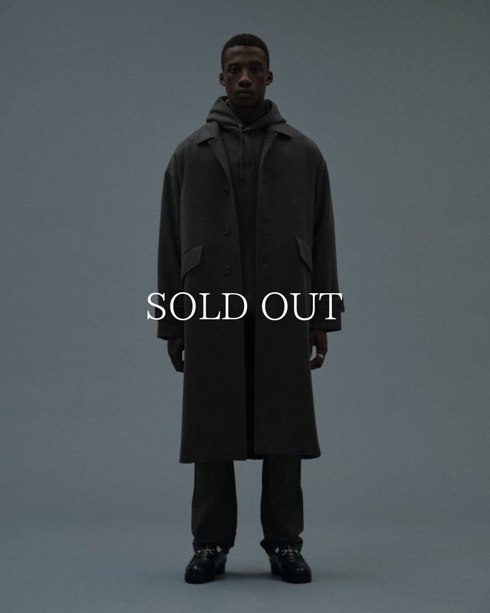 画像2: COOTIE   Inlay Sweat 1 Tuck Easy Pants (Gray) (2)