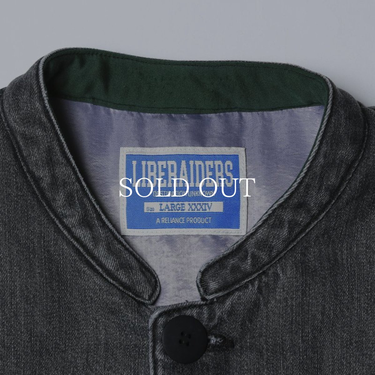 画像3: Liberaiders  LR DENIM PUFFER JACKET (GRAY) (3)