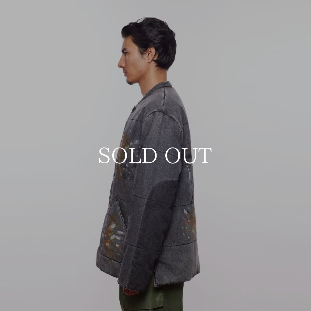 画像10: Liberaiders  LR DENIM PUFFER JACKET (GRAY) (10)