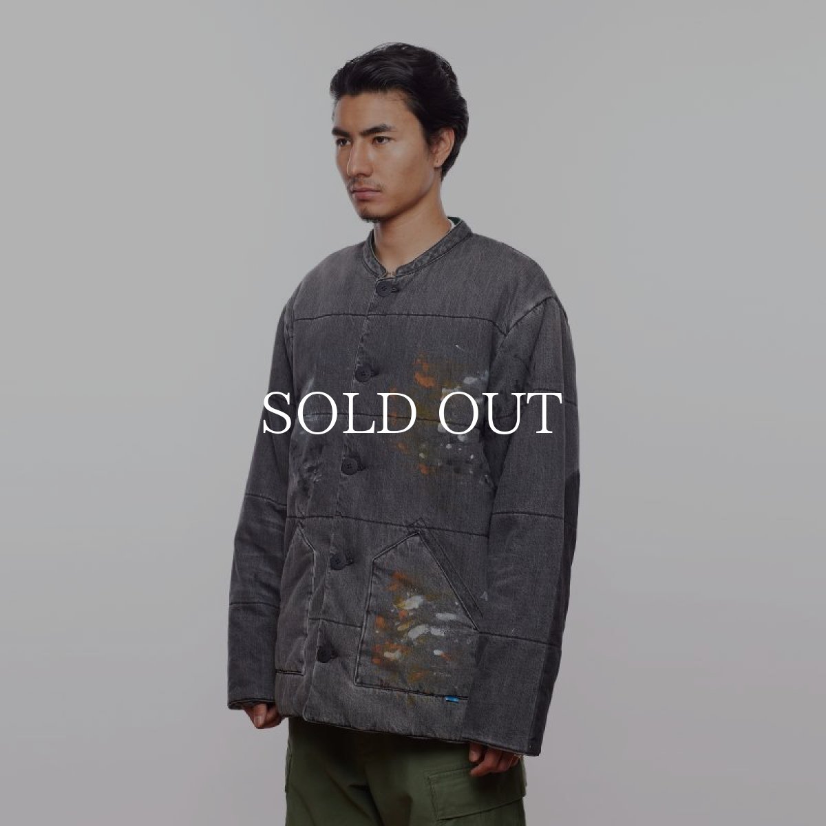 画像9: Liberaiders  LR DENIM PUFFER JACKET (GRAY) (9)