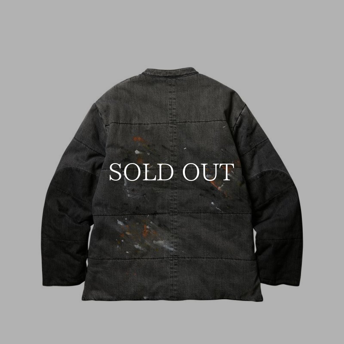 画像2: Liberaiders  LR DENIM PUFFER JACKET (GRAY) (2)