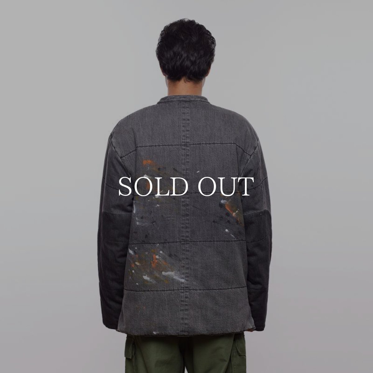 画像11: Liberaiders  LR DENIM PUFFER JACKET (GRAY) (11)