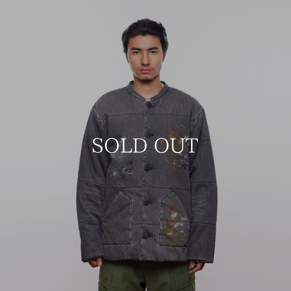 画像8: Liberaiders  LR DENIM PUFFER JACKET (GRAY) (8)