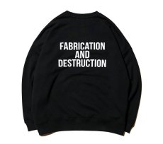 画像2: CUTRATE  CUTRATE LOGO DROPSHOULDER CREW NECK SWEAT (BLACK) (2)