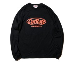 画像1: CUTRATE  ×VENICE8 COFFEE HOUSE?? CAFE DOG DROPSHOULDER L/S T-SHIRT (BLACK) (1)