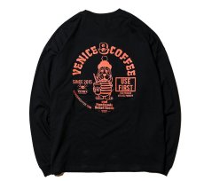 画像4: CUTRATE  ×VENICE8 COFFEE HOUSE?? CAFE DOG DROPSHOULDER L/S T-SHIRT (BLACK) (4)