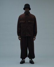 画像2: COOTIE   CA/W Melton Error Fit Easy Pants (Brown) (2)