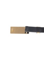 画像3: COOTIE   Leather Buckle Belt (Smooth) (Gold) (3)