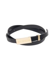 画像1: COOTIE   Leather Buckle Belt (Smooth) (Gold) (1)