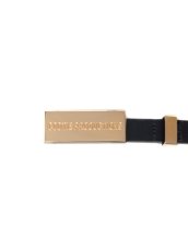 画像2: COOTIE   Leather Buckle Belt (Smooth) (Gold) (2)