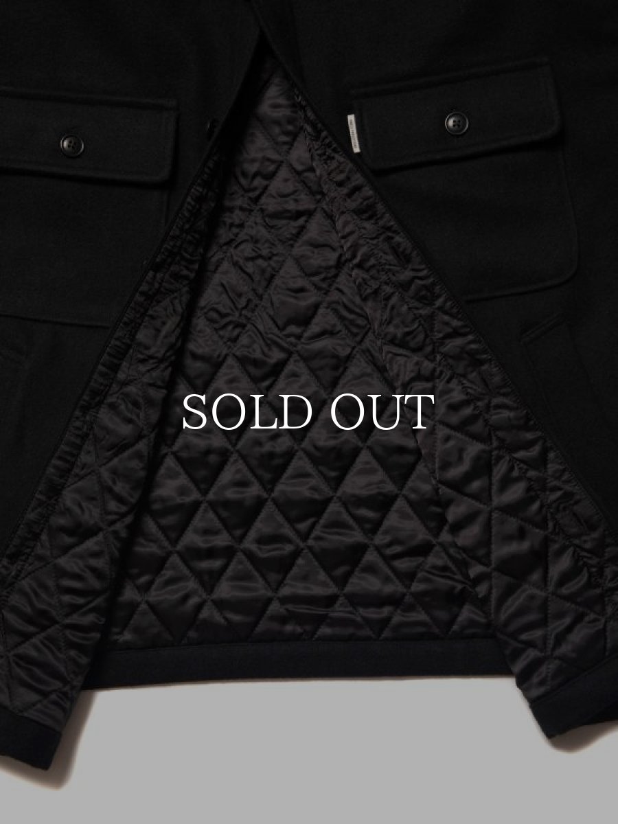 画像3: COOTIE   CA/W Melton CPO Jacket (Black) (3)