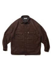 画像1: COOTIE   CA/W Melton CPO Jacket (Brown) (1)