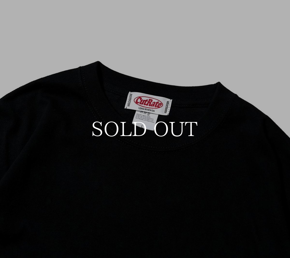 画像3: CUTRATE  ×VENICE8 COFFEE HOUSE?? CROSS BONE DROPSHOULDER L/S T-SHIRT (BLACK) (3)