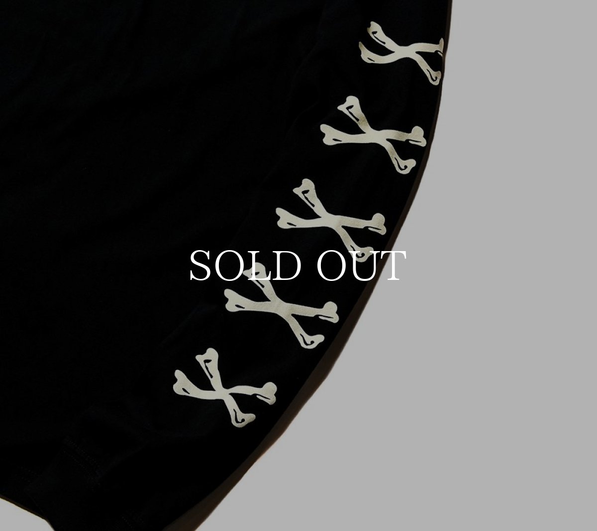 画像5: CUTRATE  ×VENICE8 COFFEE HOUSE?? CROSS BONE DROPSHOULDER L/S T-SHIRT (BLACK) (5)