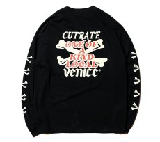 画像2: CUTRATE  ×VENICE8 COFFEE HOUSE?? CROSS BONE DROPSHOULDER L/S T-SHIRT (BLACK) (2)