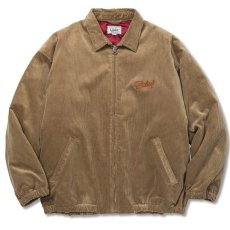 画像1: CALEE  CALEE Logo embroidery corduroy harrington jacket (Beige) (1)