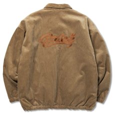 画像2: CALEE  CALEE Logo embroidery corduroy harrington jacket (Beige) (2)