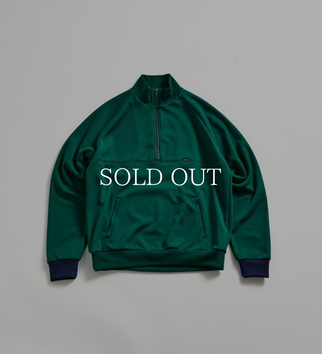 画像1: APPLEBUM  Half Zip Track Jacket (Green) (1)