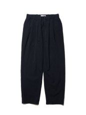 画像1: COOTIE   Wool Gabardine 2 Tuck Easy Pants (Black) (1)