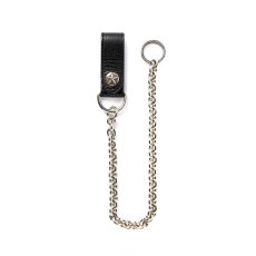 画像1: CALEE  Silver star concho leather wallet chain (Black) (1)