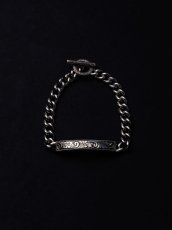 画像1: ANTIDOTE BUYERS CLUB   Engraved ID Bracelet (Silver) (1)