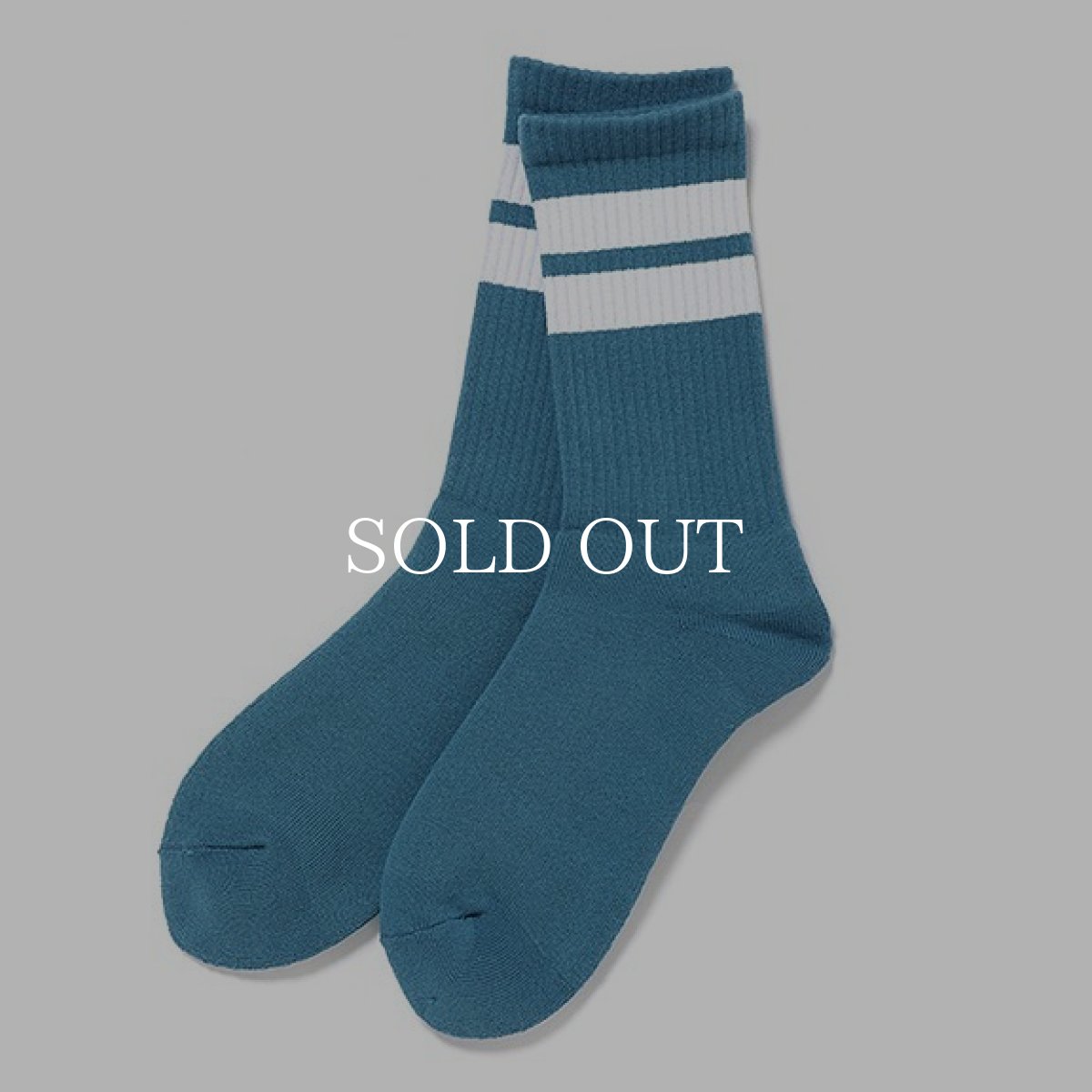 画像1: CHALLENGER  LINE SOCKS (BLUE GRAY) (1)