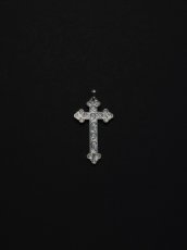 画像1: ANTIDOTE BUYERS CLUB   Engraved Cross Pendant (Silver) (1)