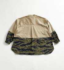 画像10: APPLEBUM  Mix Stand Collar Shirt Jacket (Camo/Beige) (10)