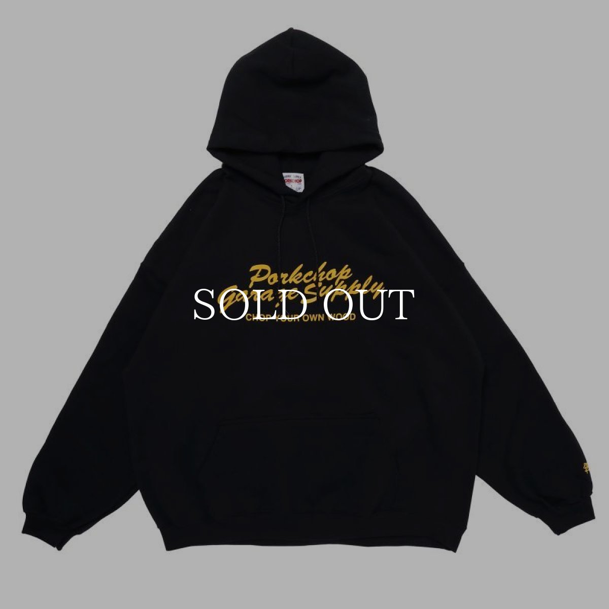 画像1: PORKCHOP GARAGE SUPPLY  FULL SCRIPT HOODIE (BLACK) (1)