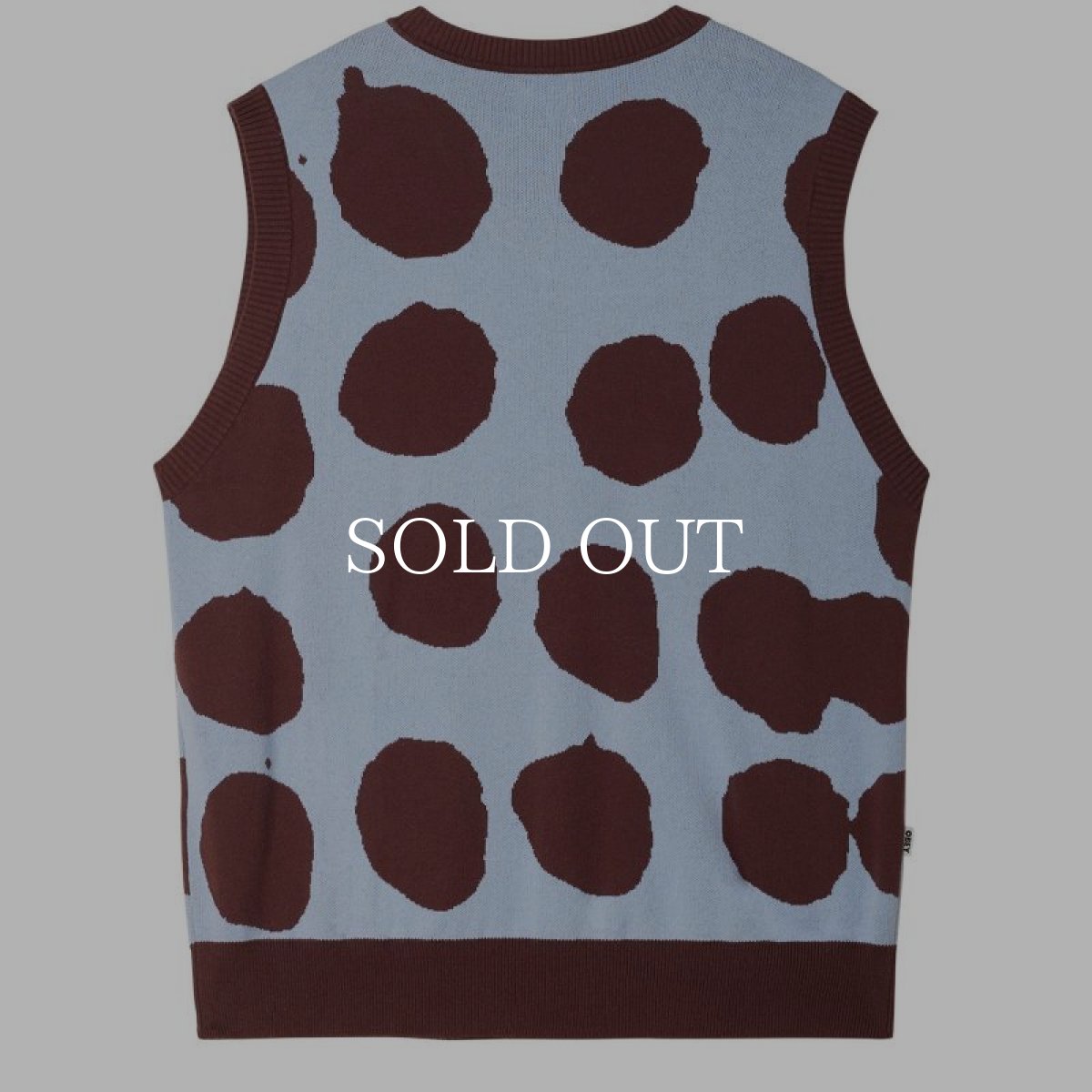 画像2: OBEY   DOTTED SWEATER VEST (DIGITAL VIOLET MULTI) (2)