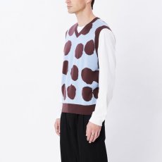 画像3: OBEY   DOTTED SWEATER VEST (DIGITAL VIOLET MULTI) (3)