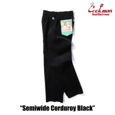 画像6: COOKMAN  Chef Pants Semiwide Corduroy Black (Black) (6)