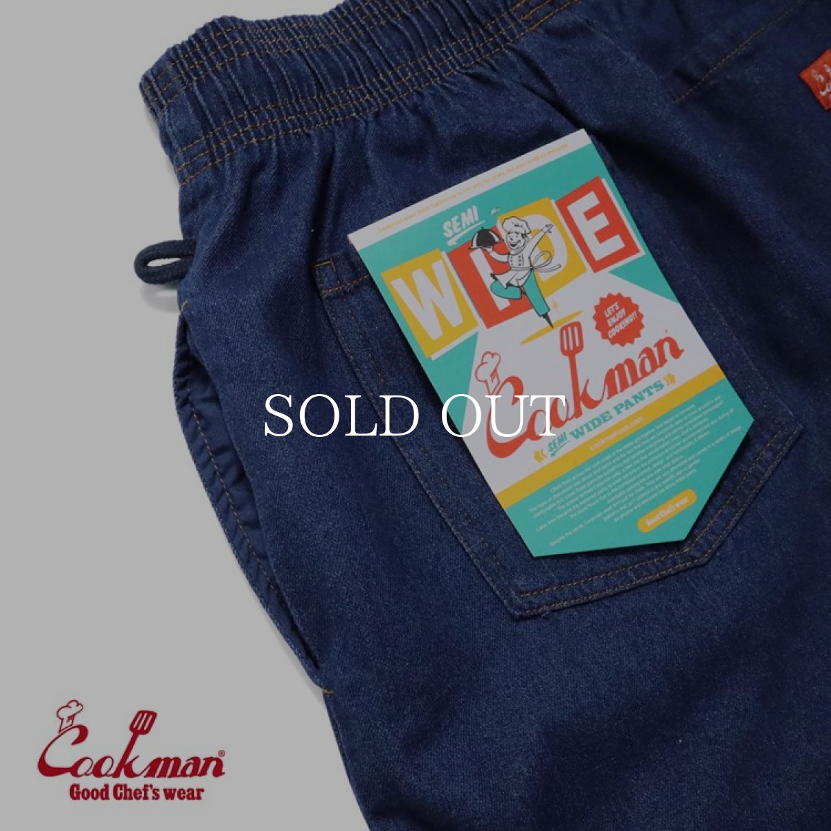 画像11: COOKMAN  Chef Pants Semiwide Denim Navy (Navy) (11)