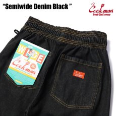 画像8: COOKMAN  Chef Pants Semiwide Denim Black (Black) (8)