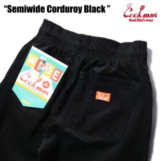 画像8: COOKMAN  Chef Pants Semiwide Corduroy Black (Black) (8)